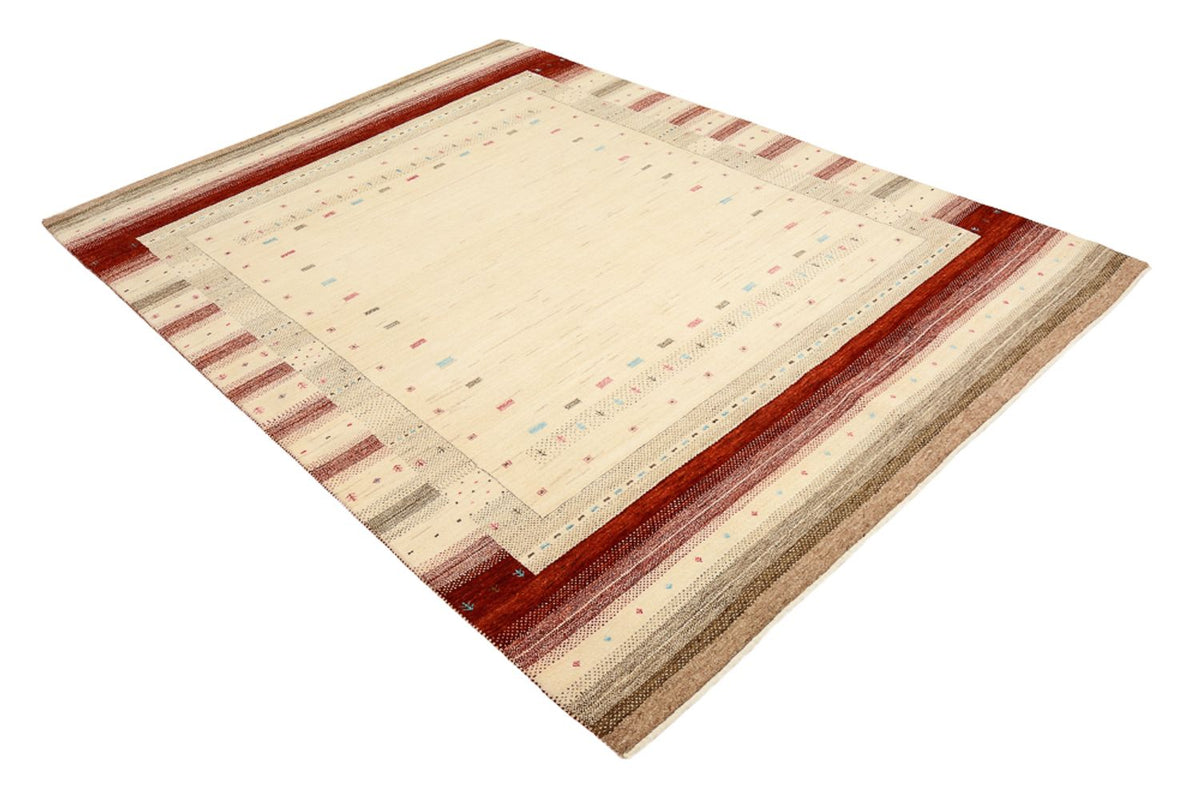 Gabbeh Rug - Loribaft Indus - 240 x 175 cm - light beige