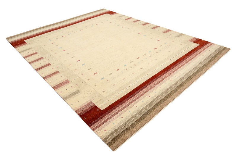 Gabbeh Rug - Loribaft Indus - 319 x 251 cm - light beige