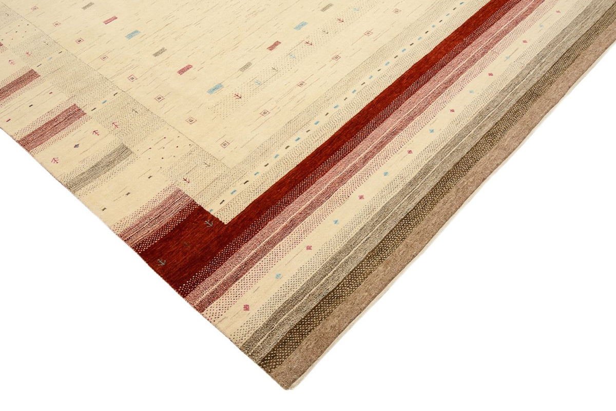 Gabbeh Rug - Loribaft Indus - 319 x 251 cm - light beige
