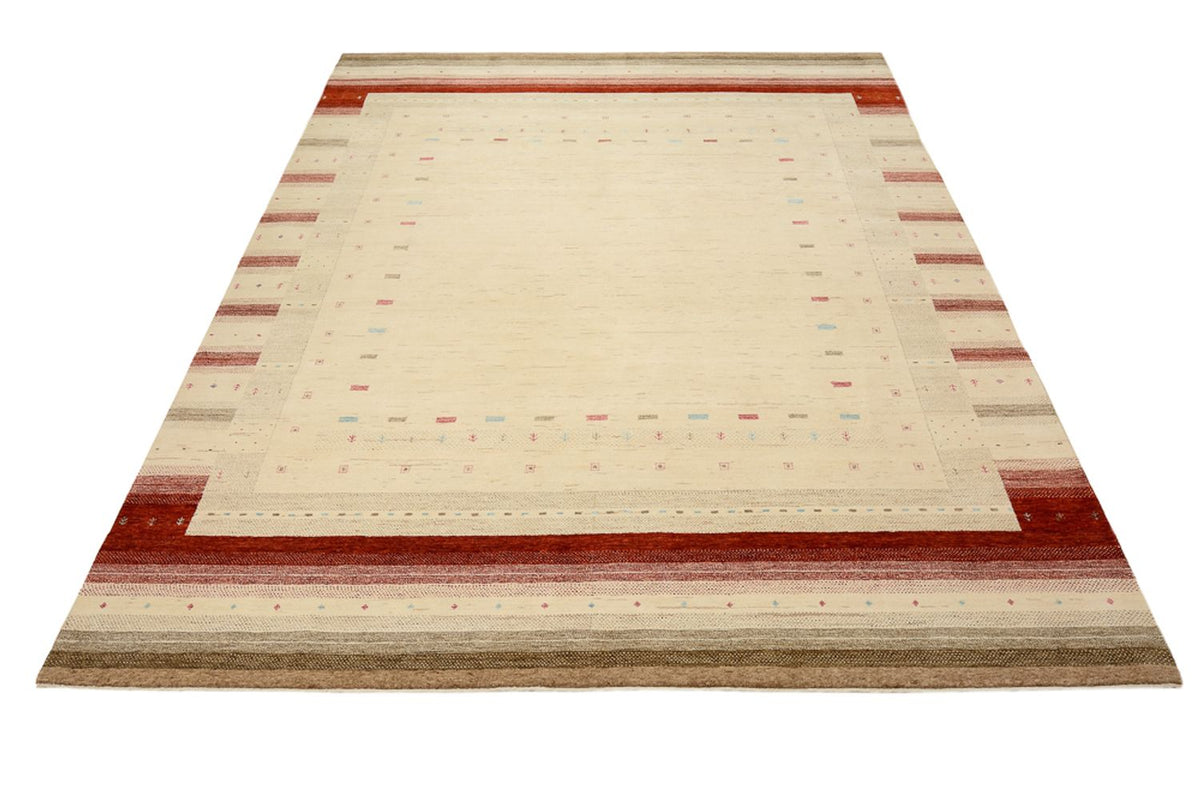 Gabbeh Rug - Loribaft Indus - 319 x 251 cm - light beige