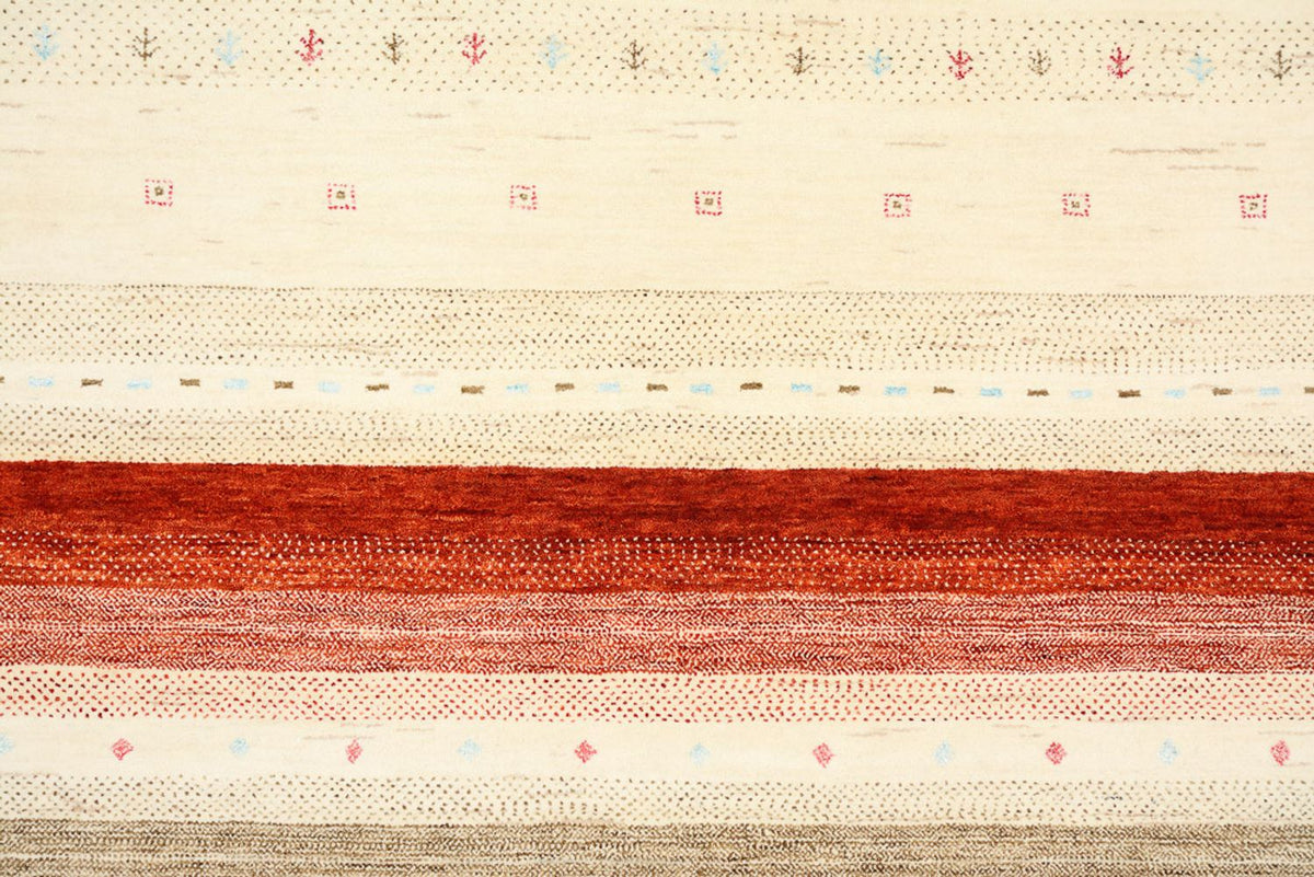 Gabbeh Rug - Loribaft Indus - 304 x 205 cm - light beige