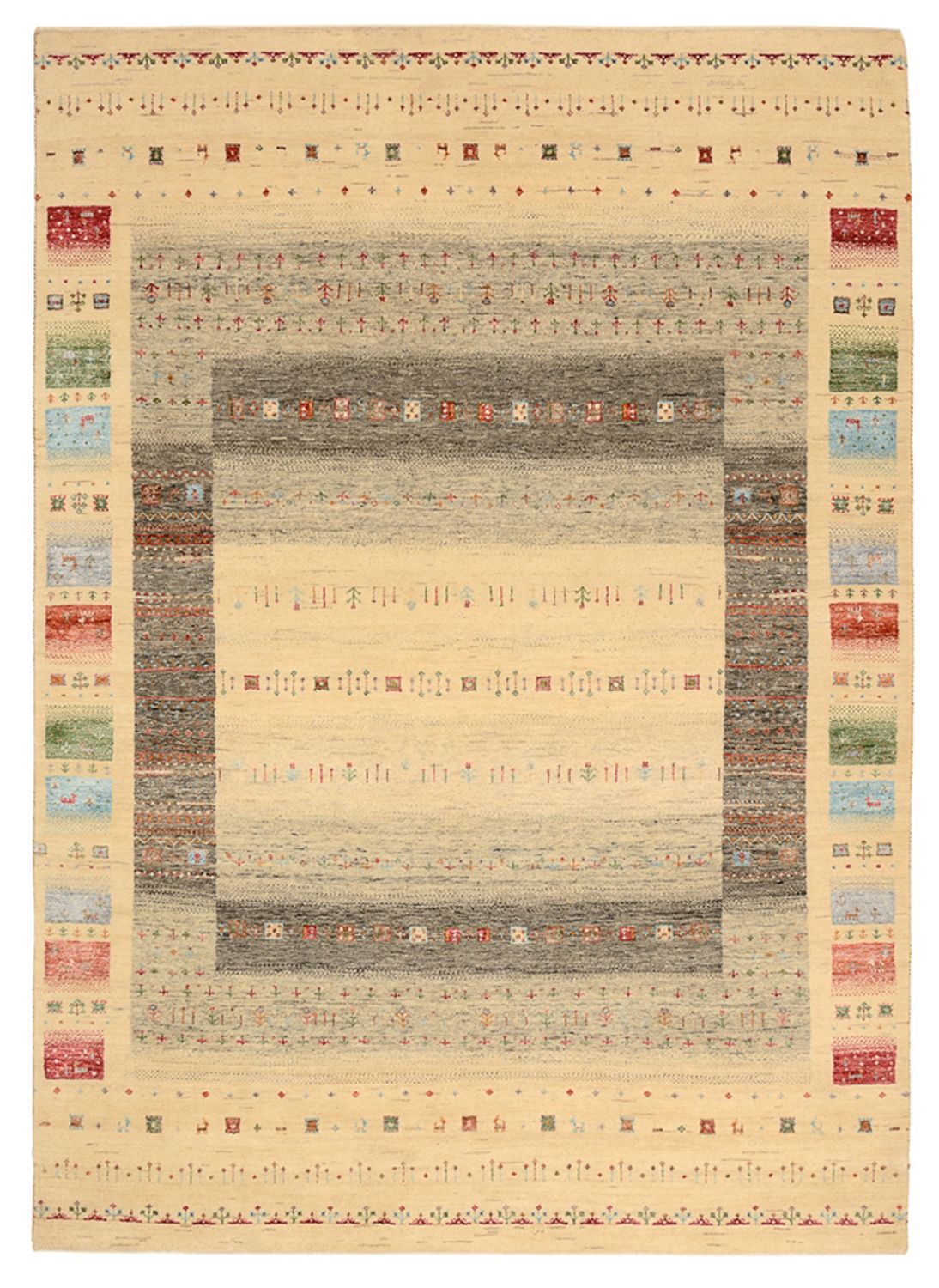 Gabbeh Rug - Loribaft Indus - 243 x 171 cm - multicolored