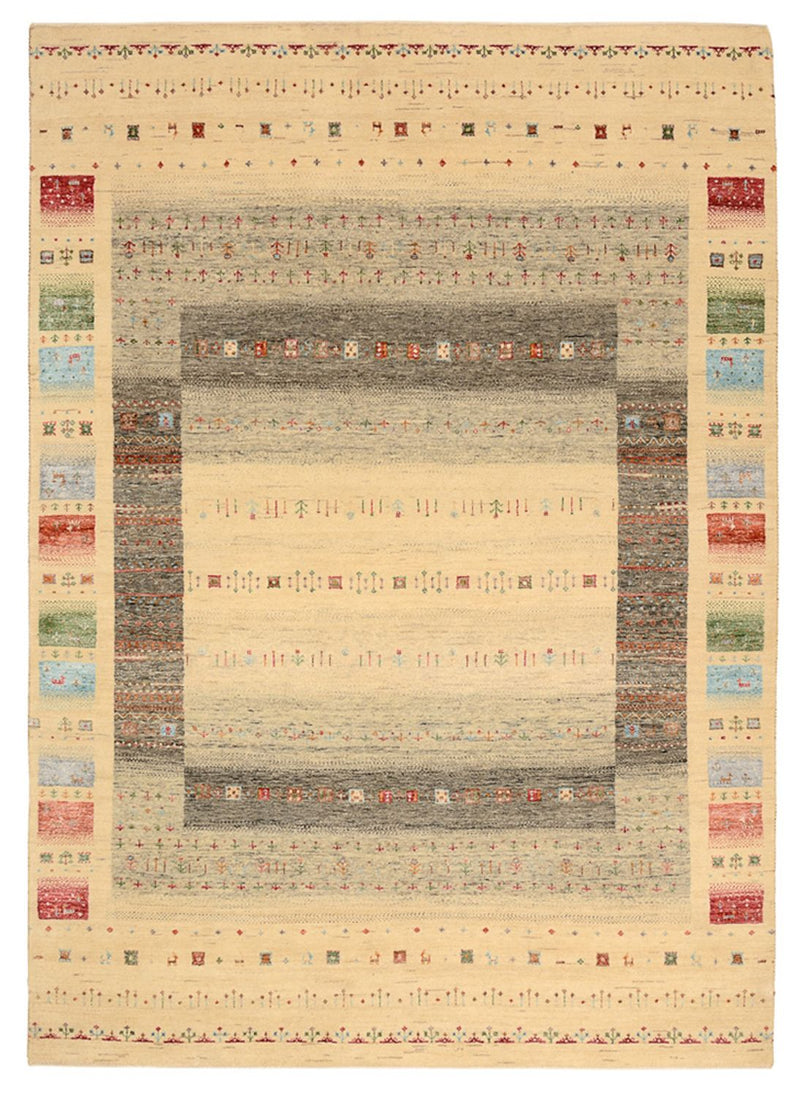 Gabbeh Rug - Loribaft Indus - 243 x 171 cm - multicolored