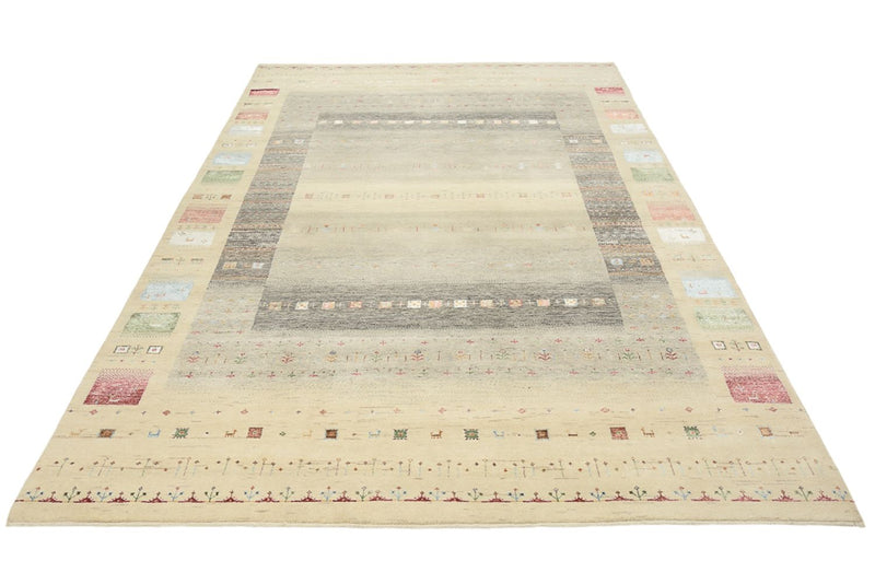 Gabbeh Rug - Loribaft Indus - 304 x 201 cm - multicolored