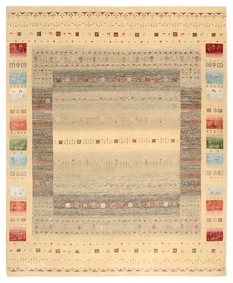 Gabbeh Rug - Loribaft Indus - 252 x 203 cm - multicolored