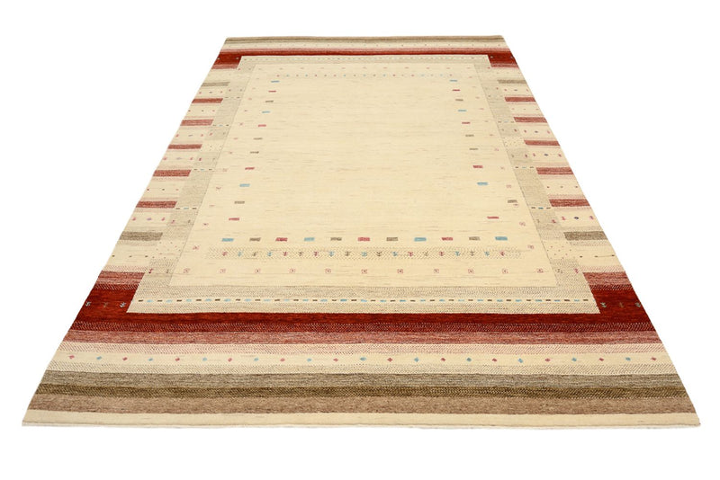 Gabbeh Rug - Loribaft Indus - 296 x 203 cm - light beige