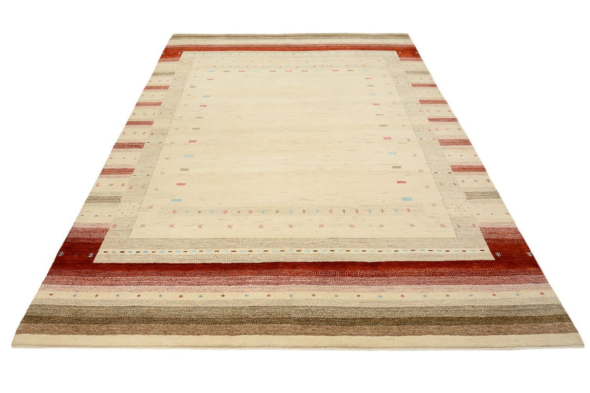 Gabbeh Rug - Loribaft Indus - 296 x 203 cm - light beige