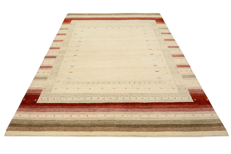 Gabbeh Rug - Loribaft Indus - 296 x 203 cm - light beige