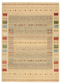 Gabbeh Rug - Loribaft Indus - 241 x 172 cm - dark beige