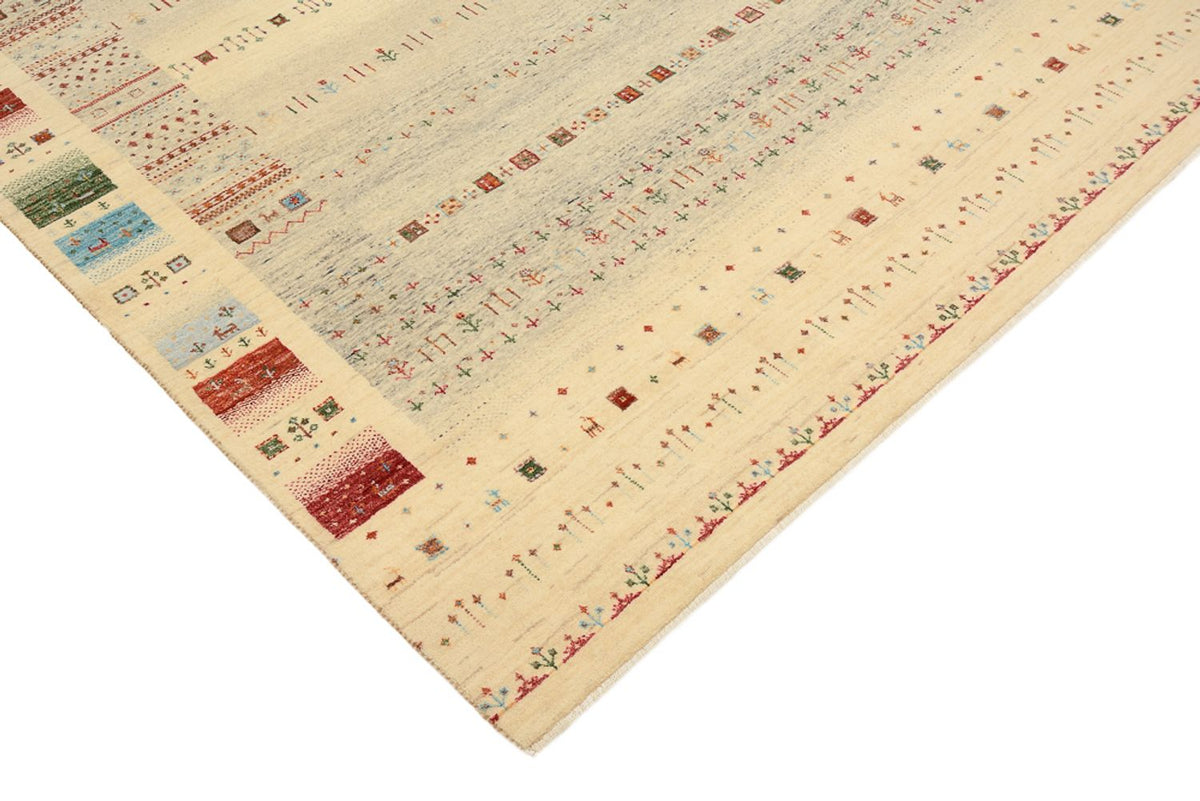 Gabbeh Rug - Loribaft Indus - 241 x 172 cm - dark beige