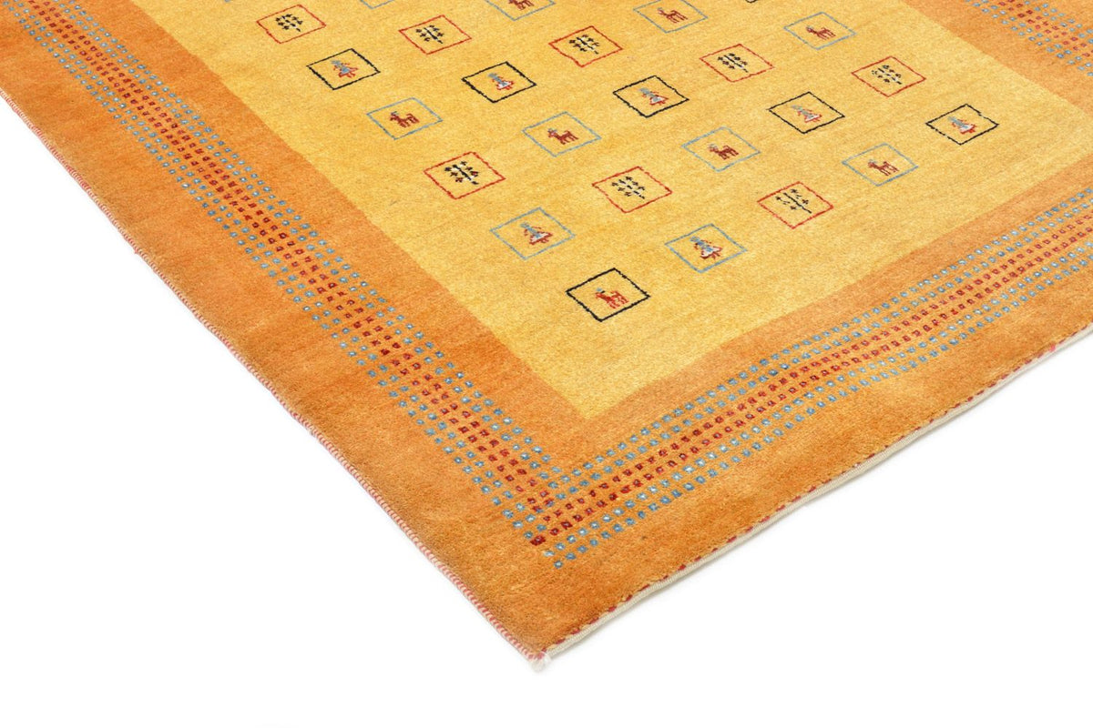 Gabbeh Rug - Loribaft Perser - 170 x 114 cm - yellow
