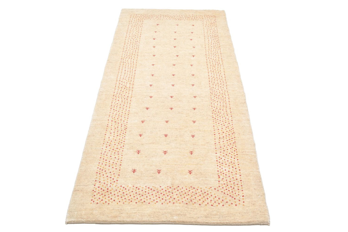 Runner Gabbeh Rug - Loribaft Perser - 197 x 84 cm - natural