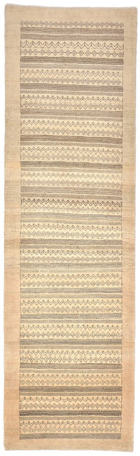Runner Gabbeh Rug - Loribaft Perser - 297 x 85 cm - sand