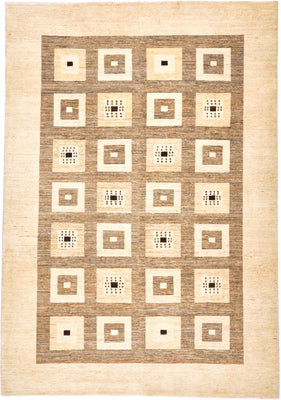 Gabbeh Rug - Loribaft Perser - 379 x 264 cm - light brown