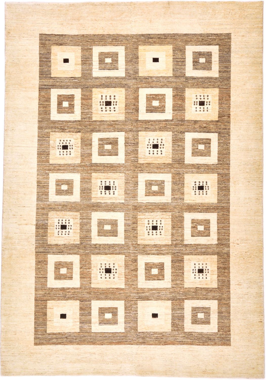 Gabbeh Rug - Loribaft Perser - 379 x 264 cm - light brown