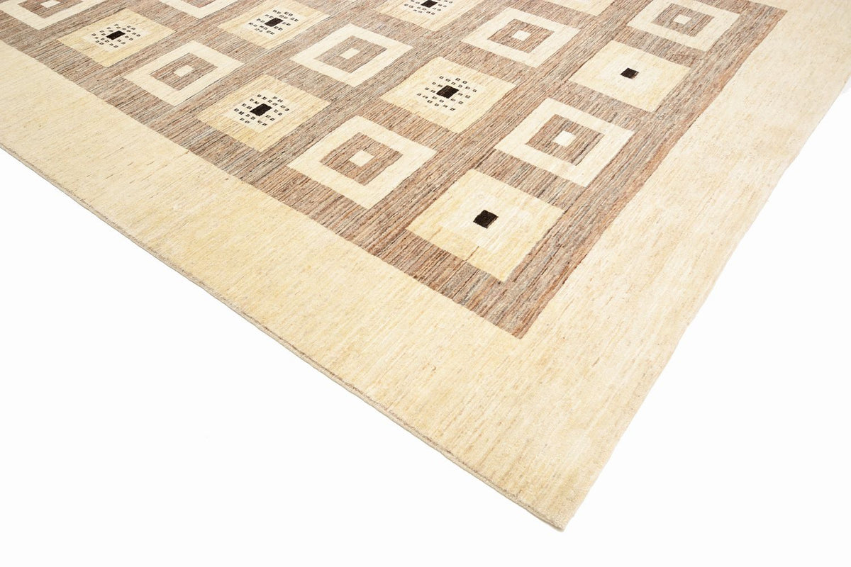 Gabbeh Rug - Loribaft Perser - 379 x 264 cm - light brown