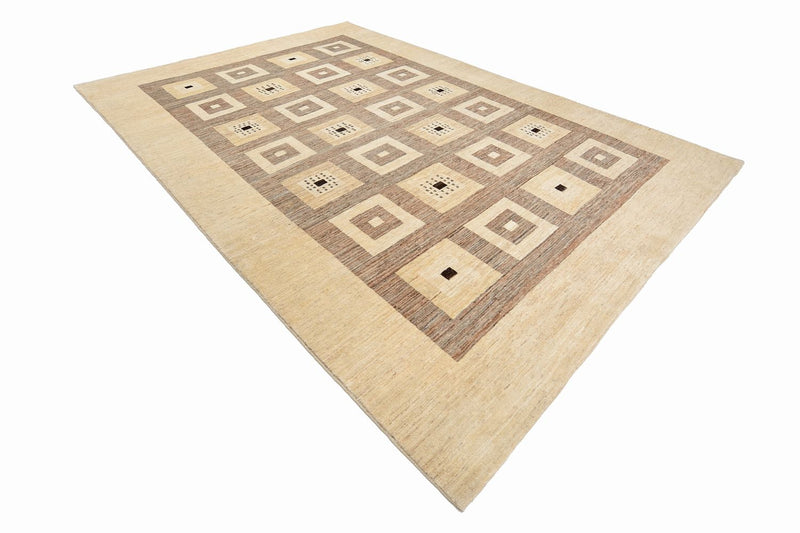 Gabbeh Rug - Loribaft Perser - 379 x 264 cm - light brown