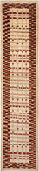 Runner Gabbeh Rug - Loribaft Perser - 391 x 88 cm - multicolored