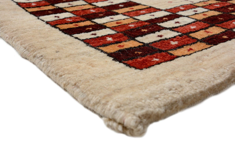 Runner Gabbeh Rug - Loribaft Perser - 391 x 88 cm - multicolored