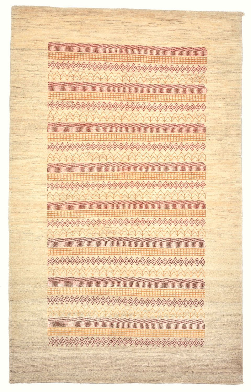 Gabbeh Rug - Loribaft Perser - 206 x 128 cm - sand