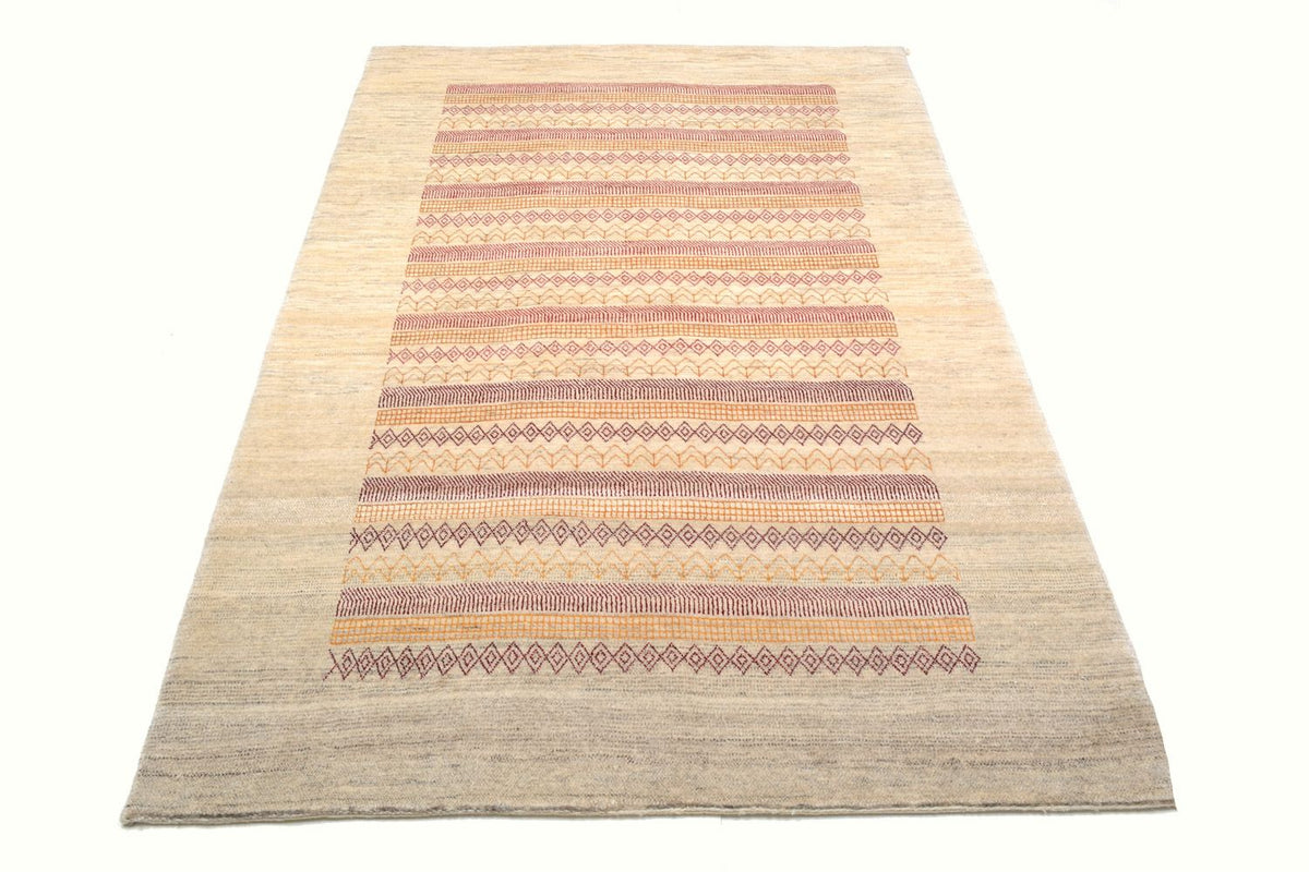 Gabbeh Rug - Loribaft Perser - 206 x 128 cm - sand