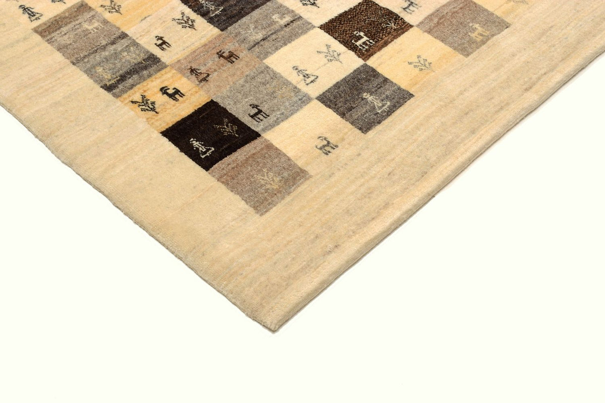 Gabbeh Rug - Loribaft Perser - 191 x 154 cm - light brown