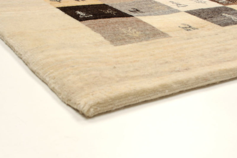 Gabbeh Rug - Loribaft Perser - 191 x 154 cm - light brown