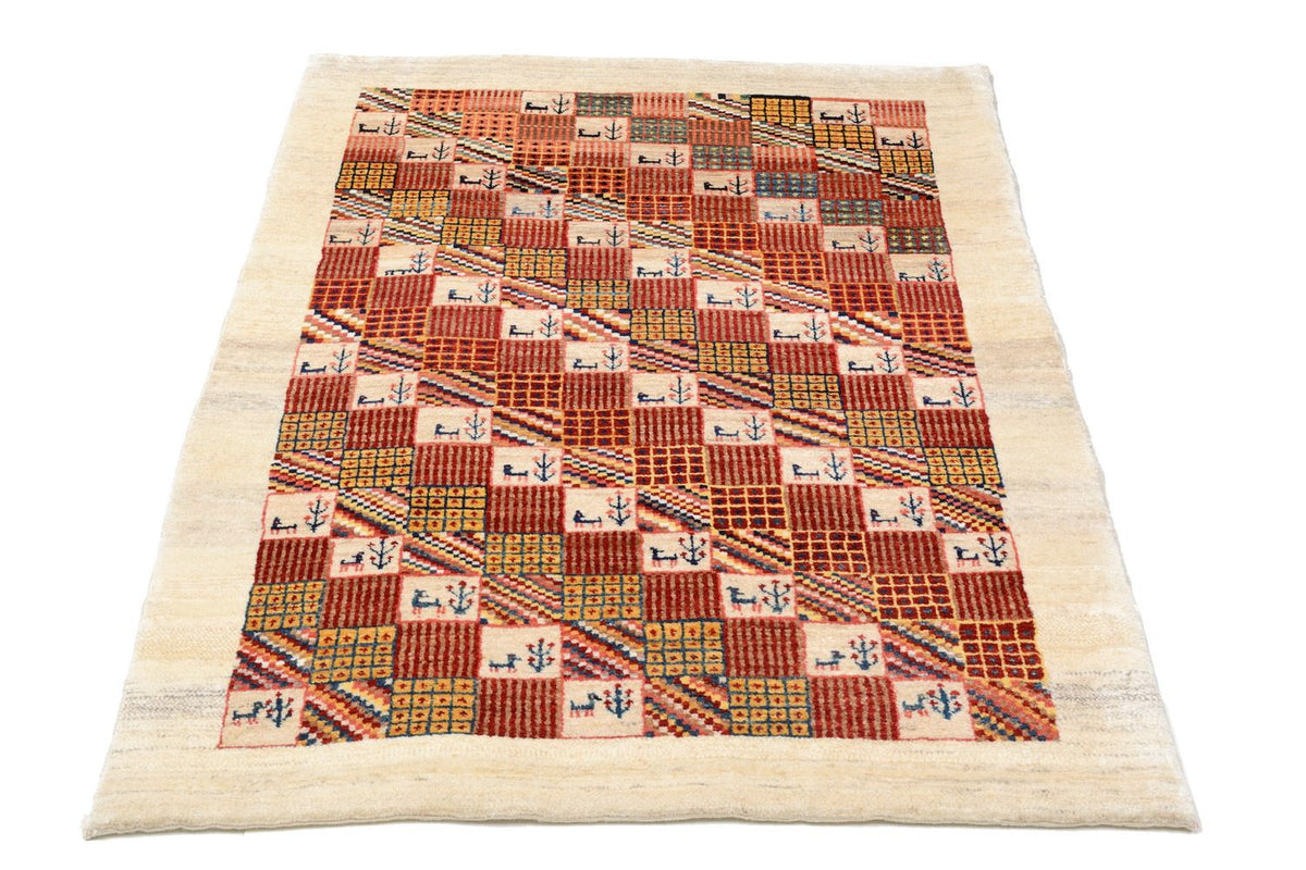 Gabbeh Rug - Loribaft Perser - 142 x 101 cm - red