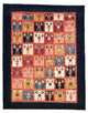 Gabbeh Teppich - Kaschkuli Perser 195 x 153 cm - bunt