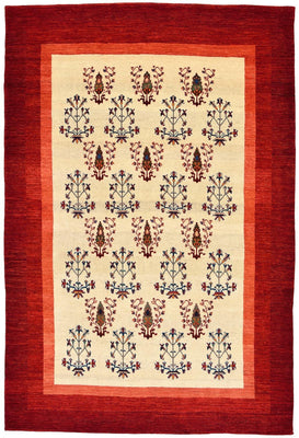Gabbeh Rug - Loribaft Perser - 298 x 200 cm - red