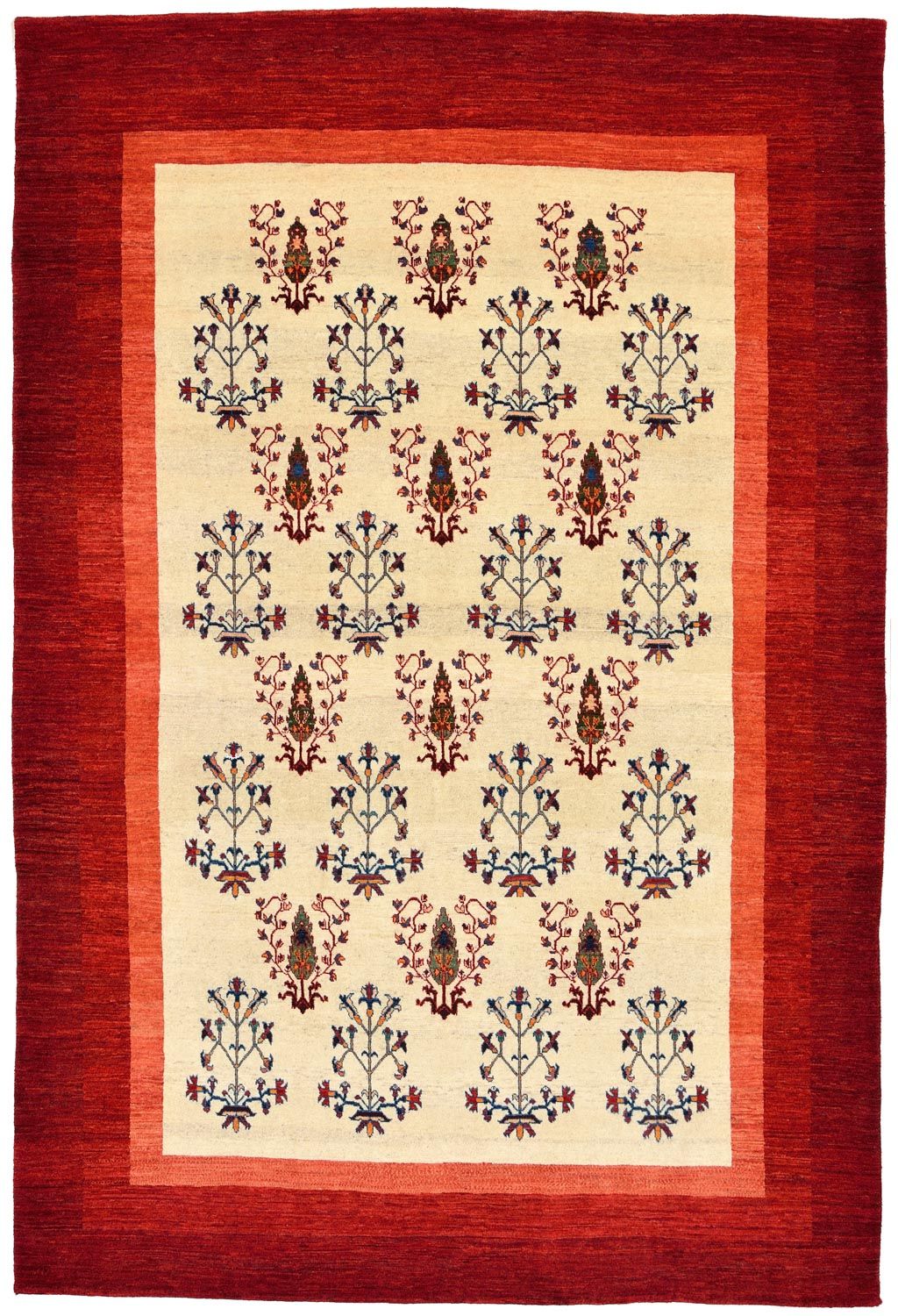 Gabbeh Rug - Loribaft Perser - 298 x 200 cm - red