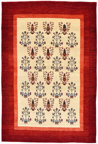 Gabbeh Rug - Loribaft Perser - 298 x 200 cm - red
