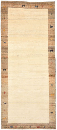 Runner Gabbeh Rug - Loribaft Perser - 205 x 87 cm - sand