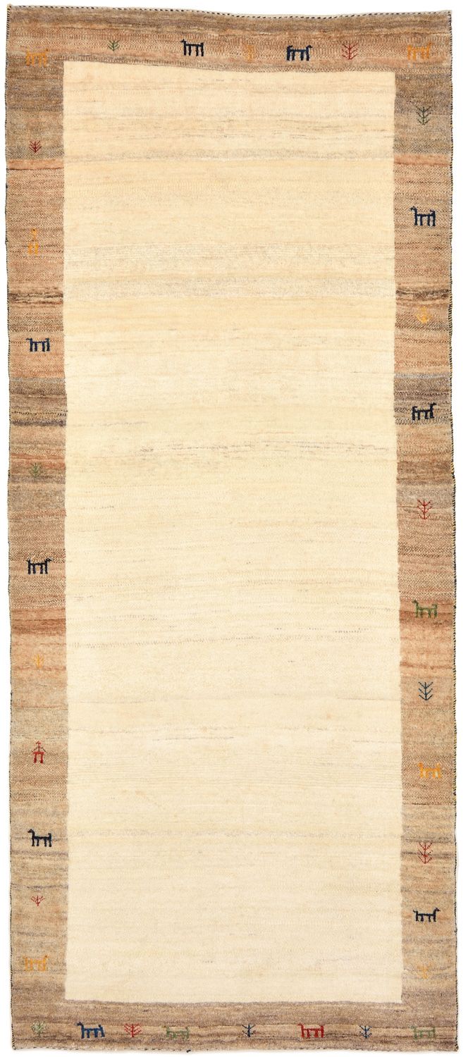 Runner Gabbeh Rug - Loribaft Perser - 205 x 87 cm - sand