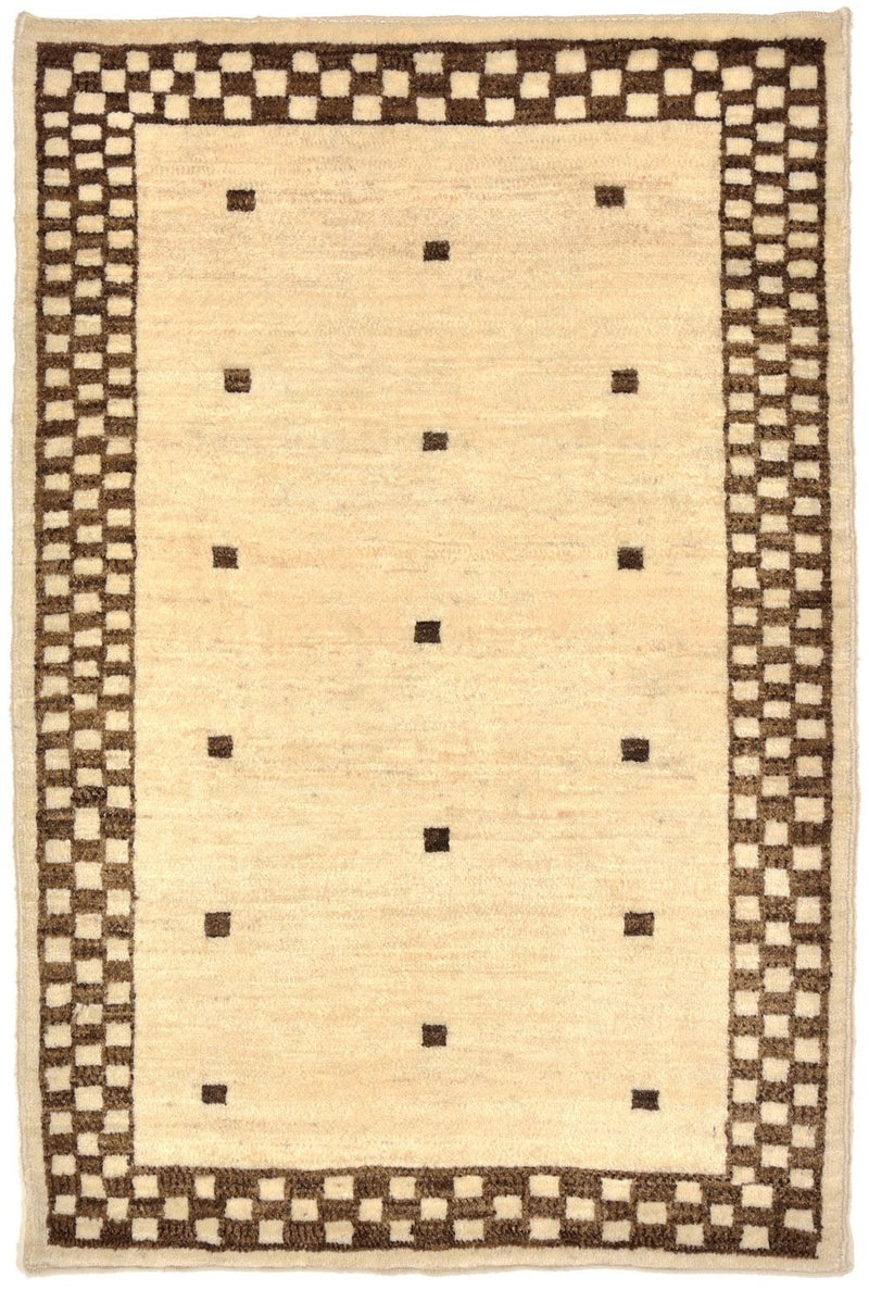 Gabbeh Rug - Loribaft Perser - 108 x 71 cm - sand