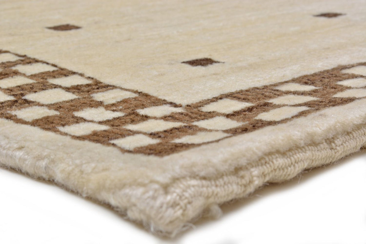 Gabbeh Rug - Loribaft Perser - 108 x 71 cm - sand