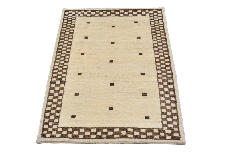 Gabbeh Rug - Loribaft Perser - 108 x 71 cm - sand