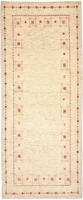 Runner Gabbeh Rug - Loribaft Perser - 202 x 82 cm - natural