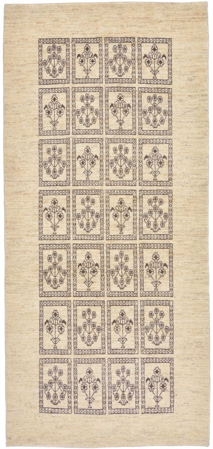 Runner Gabbeh Rug - Loribaft Perser - 192 x 87 cm - sand