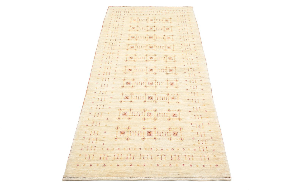 Runner Gabbeh Rug - Loribaft Perser - 201 x 88 cm - natural