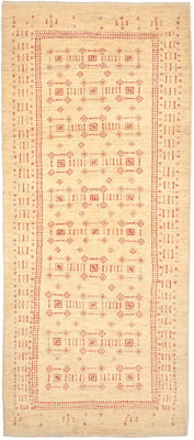 Runner Gabbeh Rug - Loribaft Perser - 195 x 85 cm - beige