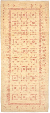 Runner Gabbeh Rug - Loribaft Perser - 195 x 85 cm - beige