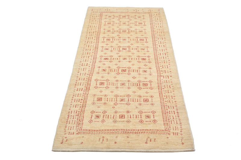 Runner Gabbeh Rug - Loribaft Perser - 195 x 85 cm - beige
