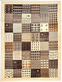 Gabbeh Rug - Loribaft Perser - 247 x 187 cm - brown
