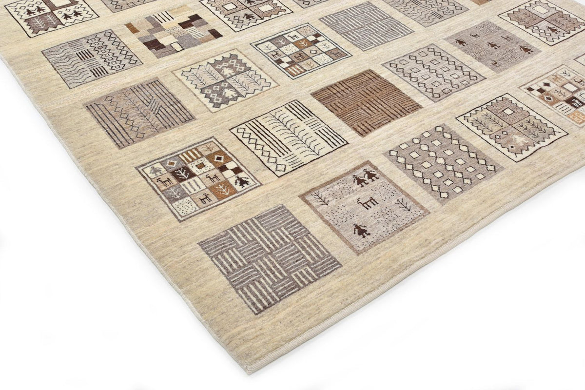 Gabbeh Rug - Loribaft Perser - 296 x 206 cm - light brown
