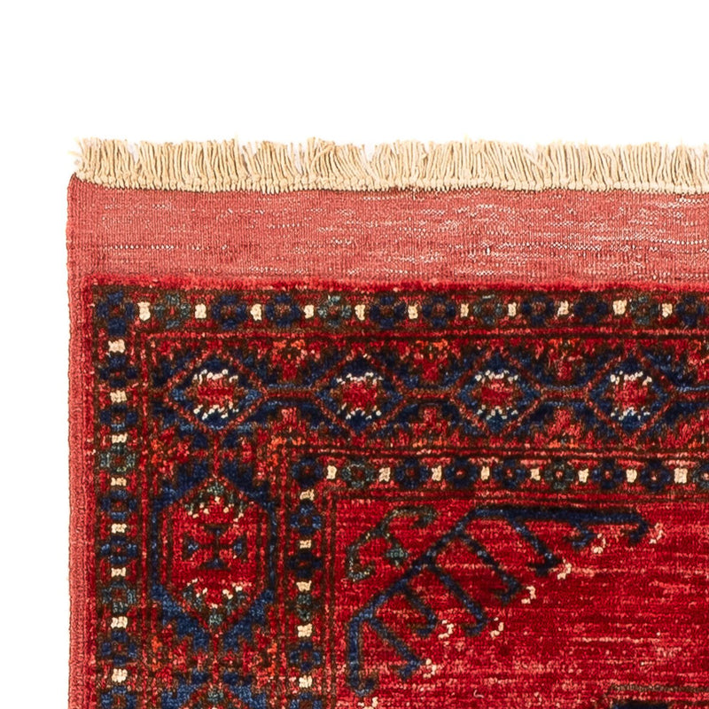 Runner Afghan Rug - 207 x 80 cm - red