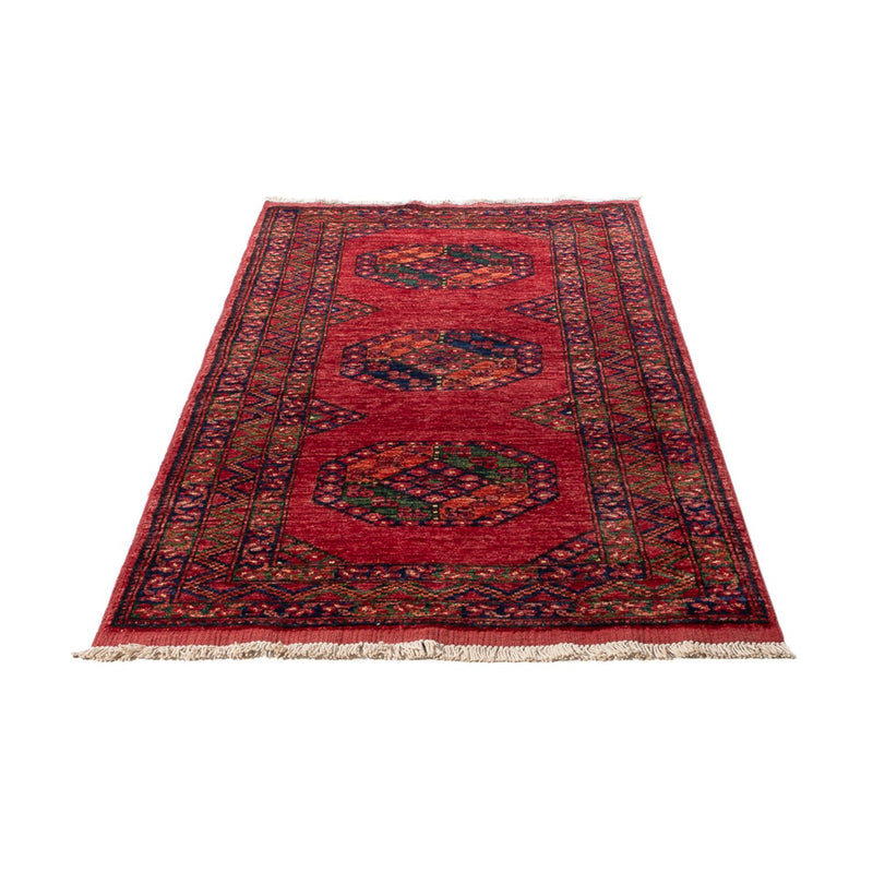 Runner Afghan Rug - 206 x 84 cm - red