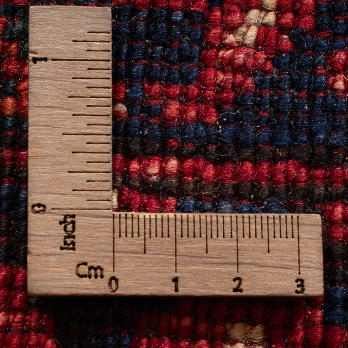 Runner Afghan Rug - 206 x 84 cm - red