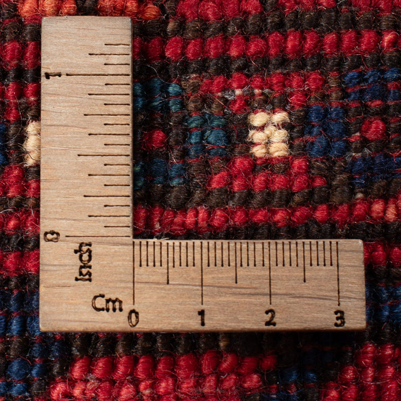 Runner Afghan Rug - 205 x 82 cm - red