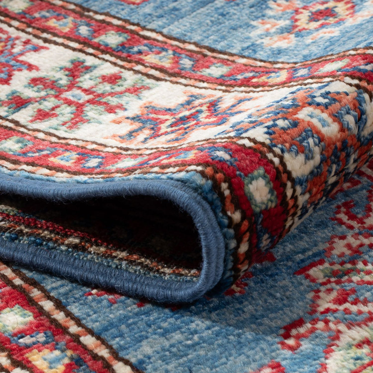 Runner Ziegler Rug - Kazak - 186 x 58 cm - light blue